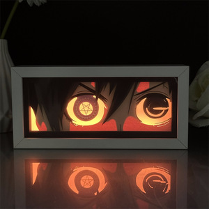 โคมไฟกระดาษแกะสลักบัตเลอร์สีดำ Ciel phantomhive undertaker รูปอนิเมะ Sebastian ไฟ LED ตกแต่งกลางคืน - Product Image 5
