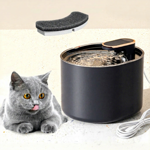 Distributeur d'eau pour animaux de compagnie en plastique écologique personnalisé, design arrondi, ultra-silencieux, non-automatique, 3L, pour chat - Product Image 1