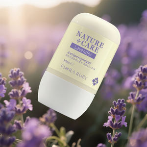 Déodorant Roll-On Flora Ruby 50ml Anti-transpirant Naturel Fraîcheur Longue Durée des Aisselles Thé Vert Grenade Camomille - Product Image 1