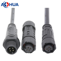 Connecteur M12 5A1.0 0.75 mm mâle-femelle pour panneau, étanche IP68, 2 broches, pour l'horticulture
