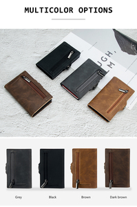 Ví Đựng Thẻ Thông Minh Tối Giản Bằng Da PU Dành Cho Doanh Nhân Nam 2023 Ví Bật Lên Chặn RFID Mỏng - Product Image 6