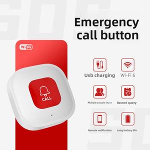 Botón Inteligente WiFi Transfronterizo SOS para Llamadas de Emergencia para Personas Mayores, Rastreador Antipérdida Inalámbrico para Hogares de Ancianos y Hospitales - Product Image 4