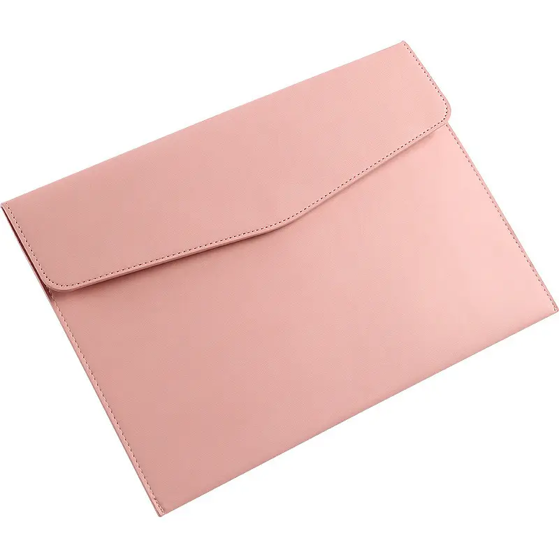 Hot Sale PU Leather A4 File Folder Document Holder Waterproof Portfolio Envelope Folder Case with Snap Closure