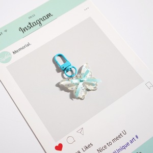 Nouveaux porte-clés papillons féériques transparents d'été, breloques de sac à dos Kawaii, cadeaux mignons pour amies pour femmes et filles - Product Image 3