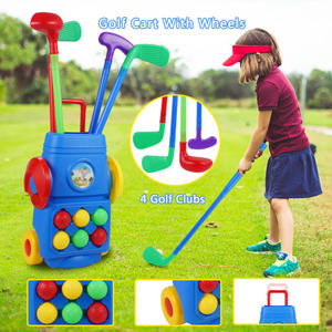 Juego <span class=keywords><strong>de</strong></span> <span class=keywords><strong>golf</strong></span> para niños pequeños Toys-Juego <span class=keywords><strong>de</strong></span> maleta <span class=keywords><strong>de</strong></span> <span class=keywords><strong>golf</strong></span> para niños con palos para diversión deportiva en interiores y exteriores - Product Image 2
