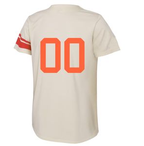 パーソナライズ米国スポーツチームカスタマイズ白赤スタイルユニセックス格安Tシャツカスタムステッチ野球ジャージー - Product Image 5