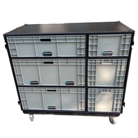 Valise de transport mobile KKMARK en aluminium avec tiroirs Euro et table de travail pour événements sportifs et tournées de concerts