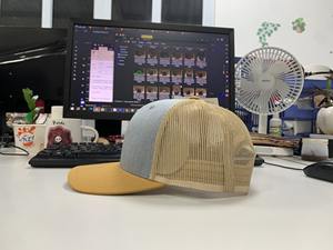 Casquette de baseball en maille filet unie Richardso112 avec patch en cuir brodé personnalisé, style formel, casquette de camionneur sportive - Product Image 6