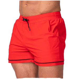 กางเกงขาสั้นออกกำลังกายผู้ชายคุณภาพสูง สวมใส่สบาย ระบายอากาศได้ดี แห้งเร็ว รับสกรีนโลโก้ เหมาะสำหรับวิ่งจ๊อกกิ้ง ฟิตเนส และการฝึกซ้อม - Product Image 1