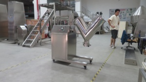 เครื่องผสมแบบตัววีสำหรับผงและเม็ด วัสดุสแตนเลส ขนาด 10กก. 20ลิตร 30ลิตร 50ลิตร สำหรับการสอน การวิจัย และการศึกษาทางวิทยาศาสตร์ - Product Image 3