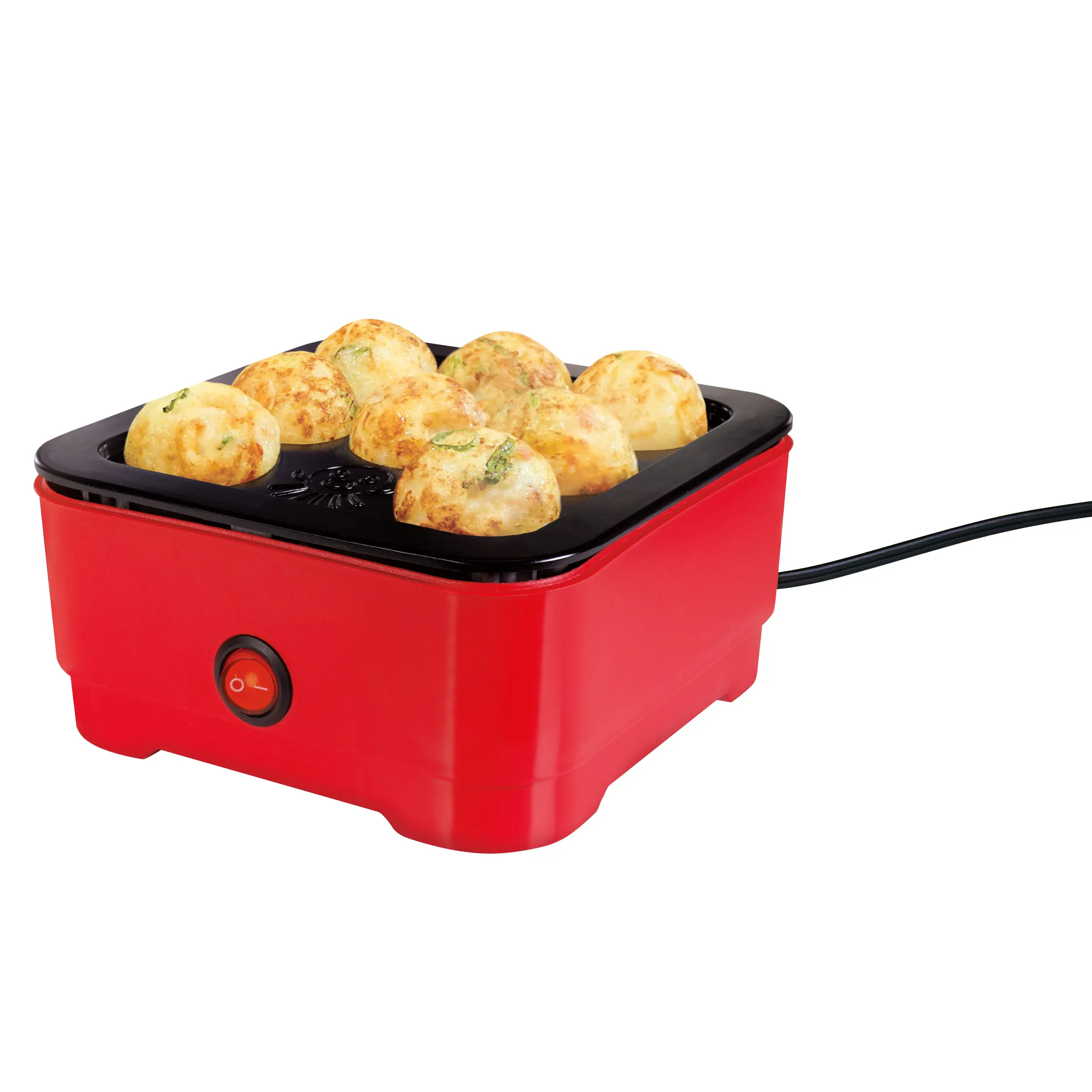 BSCIファクトリーミニ電気たこ焼きグリルメーカー