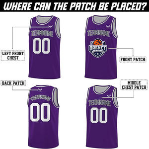 Canotte da Basket Stampate Taglie Forti per Palestra e Uso Casual, Traspiranti e Assorbenti, Personalizzabili per Club Sportivi e Moda - Product Image 3