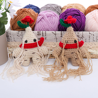 En gros : Porte-clés en crochet Panax Ginseng, Porte-clés animal en crochet, Porte-clés poupée en crochet positive, Porte-clés en peluche, Breloque de sac en crochet