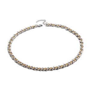 Yunnique – collier chaîne cubaine en acier inoxydable plaqué or pour hommes, style Hip Hop, largeur 20mm, bijoux de loisirs, cadeau - Product Image 5