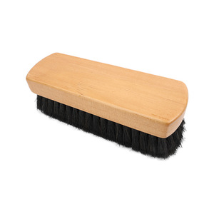 Solid Wood <b>Shoe</b> Brush Horse Hair <b>Soft</b> Bristle Stain Removal Cleaning Tool Household Use - Product Image 4