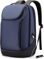 Sac à dos pour homme de grande capacité, sac à dos d'affaires, sac d'école, sac à dos imperméable pour ordinateur portable avec chargeur portable