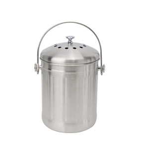 Bac à composter à vis sans fin en acier inoxydable, <span class=keywords><strong>pour</strong></span> cuisine intérieure, en métal, en plastique, filtre, <span class=keywords><strong>pour</strong></span> jardin, ferme - Product Image 1