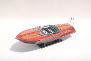 งานฝีมือไม้ Riva Ariston nautical Blue hull Painted Handcrafted Plantation ไม้ยืนแสดงสำหรับตกแต่งบ้านเวียดนาม - Product Image 6