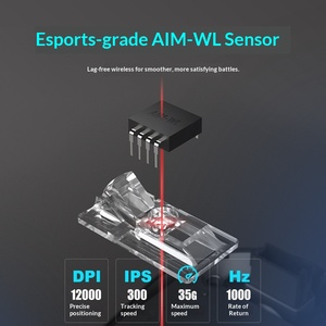 Souris sans fil <span class=keywords><strong>Darou</strong></span> EM910pro pour jeux électroniques, ordinateur portable, bureau, rechargeable, rétroéclairage RVB, 7 boutons, ergonomique, interface USB - Product Image 3