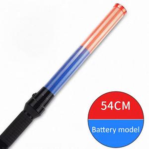 Veiligheidscontrole verkeersstaf LED knipperende verkeerssignaalstaf rood en blauw knipperlicht veiligheidsstaf batterijversie - Product Image 4