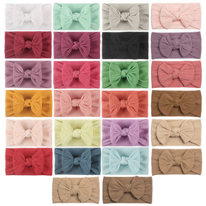 Conjunto de Diademas de Punto Trenzado para Bebé, Lazo Grande, Turbante de Algodón Suave, Accesorios para el Cabello de Bebés y Niñas Pequeñas, Accesorios para Fotos - Product Image 2