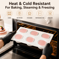 Moule de cuisson en silicone alimentaire à 6 cavités en forme de pêche pour chocolat, bonbons, mousse, desserts, pâtisseries, gelées et confiseries