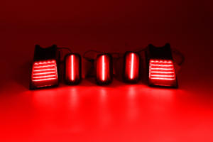 Ailead, el mejor reemplazo, lente ahumada sin error, luz LED amarilla + roja, luz LED delantera + trasera para techo de cabina para <span class=keywords><strong>Hummer</strong></span> H2 H2 SUT - Product Image 4