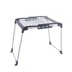 Séchoir à <span class=keywords><strong>linge</strong></span> mobile pliable à double niveau en forme d'aile, en métal, avec tuyau en fer, revêtement en poudre, pour extérieur, sur pied - Product Image 6