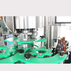 Automatic Alcohol Gin Wine Drink Bottling Machine Glass Bottle Rinsing Filling Capping Machine