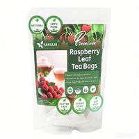 Vente en gros OEM, Thé naturel aux feuilles de framboisier rouge, Tisane sans caféine, Doux et tonifiant, Favorise la santé masculine, Directement de l'usine