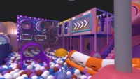 Centre de divertissement pour enfants, aire de jeux intérieure commerciale, équipement de parc d'attractions, jeux souples, 200 m², utilisation scolaire, 50-100 enfants