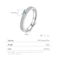 925 argent Sterling étincelle ovale coupe Zircon bague pour les femmes bijoux fins basique anniversaire mariage fiançailles bandes