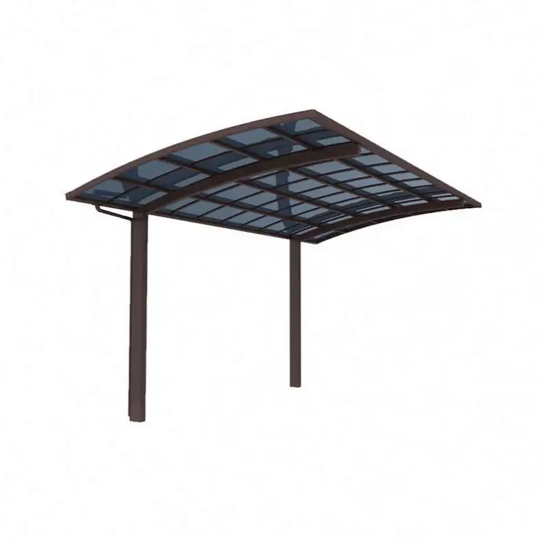 Garagenzelt Metall-Solarkuppel-Vordach-Kits Rahmen temporäre moderne mobile Bambus-Pavillon-Befestigungsstruktur faltbarer Autoportschuppen