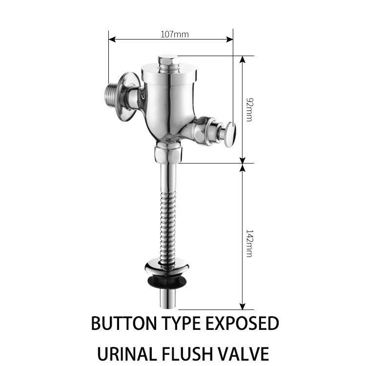 Vanne à bouton apparent