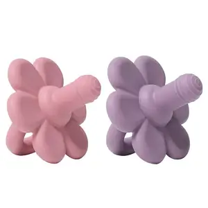 Chupeta de bebê, chupeta para recém-nascido, silicone sem bpa, chupeta com linda forma de flor