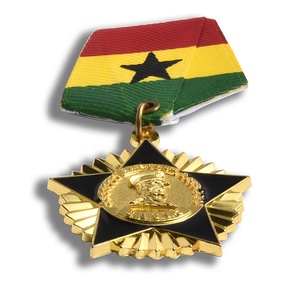 Medalla Personalizada de Esmalte Dorado con Logotipo en Forma de Estrella de Alta Calidad y Diseño de Lujo - Product Image 5