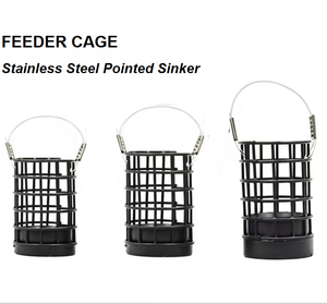 Lovita Cage à appâts de pêche en acier inoxydable, tête lestée 20g-80g, robuste, écologique, durable, pour lancer longue distance, pour la pêche à la <span class=keywords><strong>carpe</strong></span> - Product Image 6