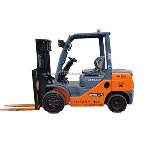 For Used Forklift 3 Ton Diesel Engine 6M Lifting Height 4X4 Drive 2012 <b>Model</b> <b>Building</b> Material Shops 1 Year Warranty - Product Image 1