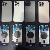 Remplacement de la vitre arrière OEM pour iPhone 16 Plus 16 Pro Max, verre arrière avec cadre, plaque métallique et anneau magnétique