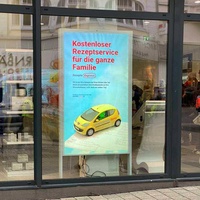49 55 65 75 pouces 2500nits écran LCD commercial moniteurs magasin vitrine publicité suspendu signalisation numérique Durable intégré