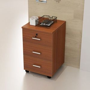 Équipement de poste de travail de bureau, armoire à dossiers mobile verticale à 3 tiroirs sous le bureau - Product Image 2