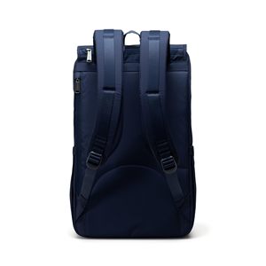 Large Capacity <b>Backpack</b> <b>Recycled</b> Polyester Tonal Stripe Liner Featuring Padded Laptop Sleeve and Multiple Functional Designs - Product Image 2