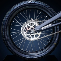 Jeu de roues à rayons Surron Light Bee X 19 pouces avant et 16 pouces arrière, moyeu CNC usiné, jante noire, spécifications rallye pour moto électrique tout-terrain