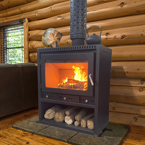 Verwarmingsapparatuur Biobrandstof Houtkachel Binnenhaard Houtgestookte haard Gietijzeren houtkachel China Industrie - Product Image 1