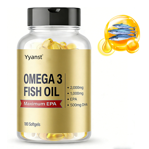 Capsules de gelée molle d'huile de poisson naturelle Oméga-3 OEM/ODM pour la santé des articulations et du cœur, forte teneur en EPA, pour adultes, emballage personnalisé - Product Image 1