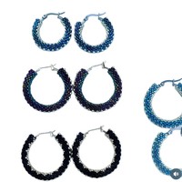 Pendientes 2026, Nueva Llegada, Cuentas Miyuki Importadas, Pendientes Clásicos Tejidos a Mano para Mujer, Pendientes de Aro de Moda, Joyería
