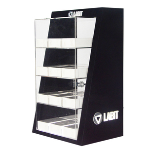 Nhà Máy ODM/OEM Acrylic pro-tank Rack hiển thị điện tử Atomizer Tủ hiển thị LED hiển thị ánh sáng đứng - Product Image 1