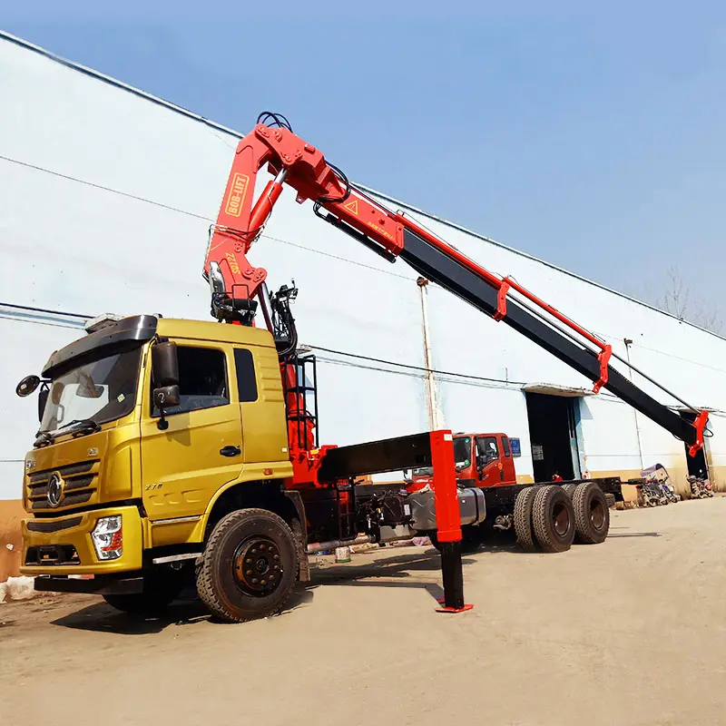 12 Ton Brazo Hadraulic Para Camion De 12 Toneladas Hydraulische Opvouwbare Arm Knokkel Boom Vrachtwagen Gemonteerde Kraan