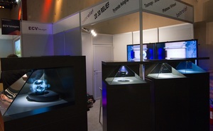 22 "Full HD Holographic hiển thị 3D kim tự tháp 16:9 màn hình chiếu Glass Showcase cho holography quảng cáo - Product Image 5