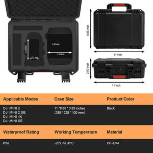 Muestra gratis personalizada DJI Tello Drone case Durable Portable Carrying Hard EVA Tools Estuche de almacenamiento para DJI Tello - Product Image 5